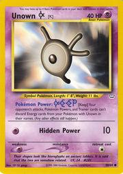 Unown [K] 058  - Unlimited Neo Revelation - Common Neo Revelation Pokemon Single  Squirtle Squad Card Shop.