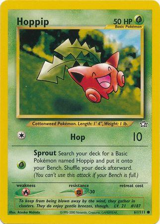 Hoppip 061  - Unlimited Neo Genesis - Common Neo Genesis Pokemon Single  Squirtle Squad Card Shop.