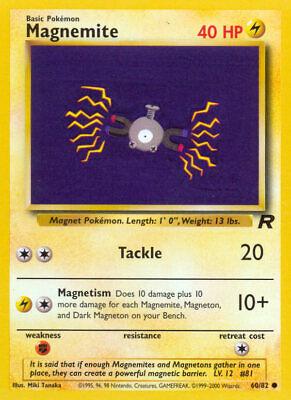 Magnemite 060  - Unlimited Team Rocket - Common Team Rocket Pokemon Single  Squirtle Squad Card Shop.