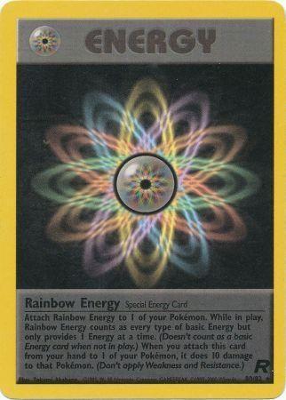 Rainbow Energy (80) (80) 080  - Unlimited Team Rocket - Rare Team Rocket Pokemon Single  Squirtle Squad Card Shop.