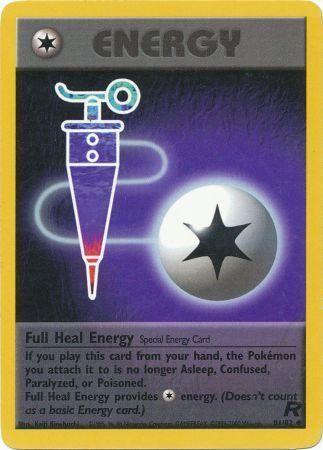 Full Heal Energy 081  - Unlimited Team Rocket - Uncommon Team Rocket Pokemon Single  Squirtle Squad Card Shop.