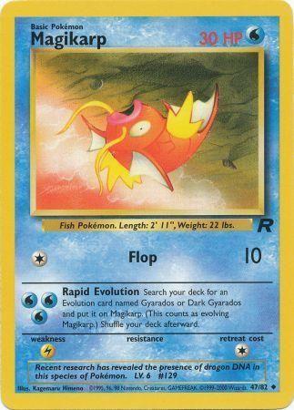 Magikarp 047  - Unlimited Team Rocket - Uncommon Team Rocket Pokemon Single  Squirtle Squad Card Shop.