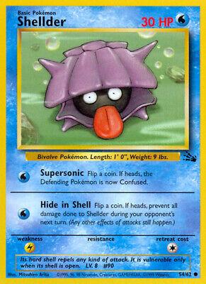 Shellder 054/62 - Fossil Unlimited - Common Pokémon Card Fossil Pokemon Single  Squirtle Squad Card Shop.