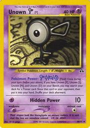 Unown [F] 048  - Unlimited Neo Discovery - Uncommon Neo Discovery Pokemon Single  Squirtle Squad Card Shop.