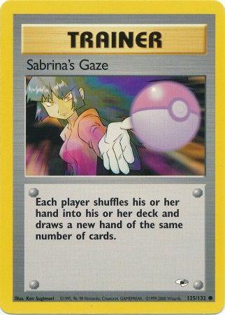 Sabrina's Gaze 125  - Unlimited Gym Heroes - Common Gym Heroes Pokemon Single  Squirtle Squad Card Shop.