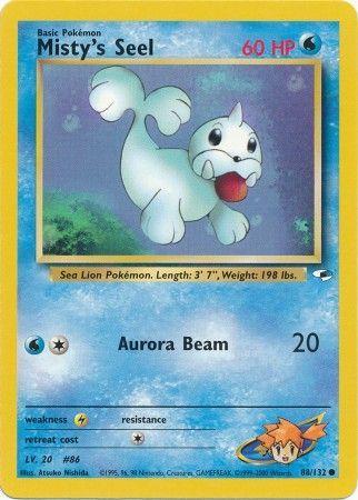 Misty's Seel 088  - Unlimited Gym Heroes - Common Gym Heroes Pokemon Single  Squirtle Squad Card Shop.