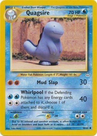 Quagsire 048  - Unlimited Neo Revelation - Common Neo Revelation Pokemon Single  Squirtle Squad Card Shop.