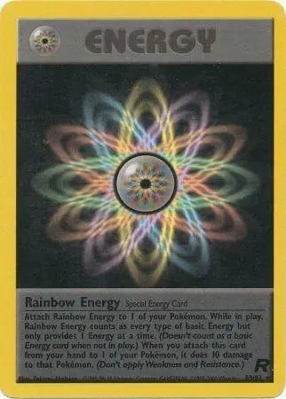 Rainbow Energy (80) (80) 080  - Unlimited Team Rocket - Rare Team Rocket Pokemon Single  Squirtle Squad Card Shop.