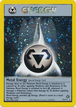 Metal Energy 019  - Unlimited Holofoil Neo Genesis - Holo Rare Neo Genesis Pokemon Single  Squirtle Squad Card Shop.