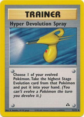 Hyper Devolution Spray 073  - Unlimited Neo Discovery - Uncommon Neo Discovery Pokemon Single  Squirtle Squad Card Shop.
