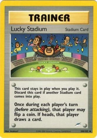 Lucky Stadium 100/105  - Unlimited Neo Destiny - Uncommon Neo Destiny Pokemon Single  Squirtle Squad Card Shop.
