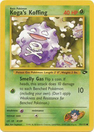 Koga's Koffing (79) (79) 079  - Unlimited Gym Challenge - Common Gym Challenge Pokemon Single  Squirtle Squad Card Shop.