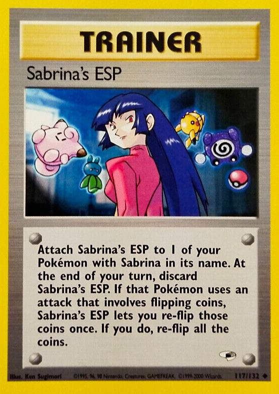 Sabrina's ESP 117  - Unlimited Gym Heroes - Uncommon Gym Heroes Pokemon Single  Squirtle Squad Card Shop.
