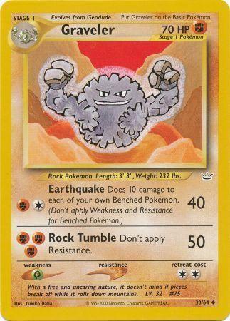 Graveler 030  - Unlimited Neo Revelation - Uncommon Neo Revelation Pokemon Single  Squirtle Squad Card Shop.