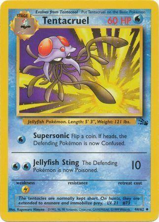 Tentacruel 044/62 - Fossil Unlimited - Uncommon Pokémon Card Fossil Pokemon Single  Squirtle Squad Card Shop.