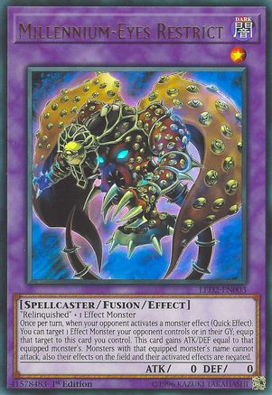 Millennium-Eyes Restrict (LED2-EN003) - Legendary Duelists: Ancient Millennium 1st Edition Legendary Duelists: Ancient Millennium Yugioh Single  Squirtle Squad Card Shop.
