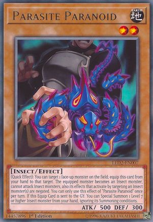 Parasite Paranoid (LED2-EN007) - Legendary Duelists: Ancient Millennium 1st Edition Legendary Duelists: Ancient Millennium Yugioh Single  Squirtle Squad Card Shop.