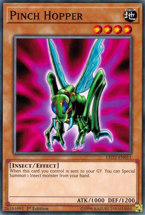 Pinch Hopper (LED2-EN011) - Legendary Duelists: Ancient Millennium 1st Edition Legendary Duelists: Ancient Millennium Yugioh Single  Squirtle Squad Card Shop.