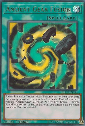 Ancient Gear Fusion (LED2-EN032) - Legendary Duelists: Ancient Millennium 1st Edition Legendary Duelists: Ancient Millennium Yugioh Single  Squirtle Squad Card Shop.