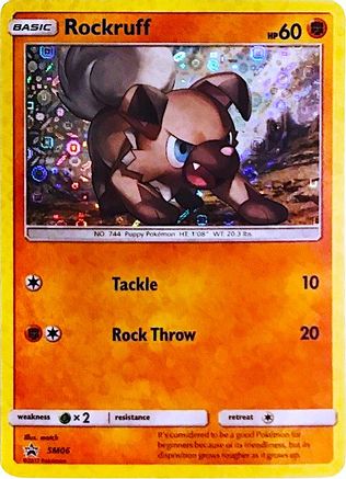 Rockruff (General Mills Promo) SM06  - Holofoil Miscellaneous Cards & Products - Promo Miscellaneous Cards & Products Pokemon Single  Squirtle Squad Card Shop.