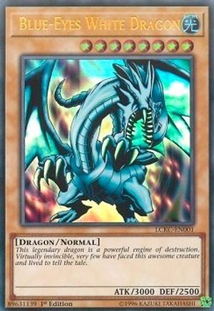 Blue-Eyes White Dragon (Version 1) (LCKC-EN001) - Legendary Collection Kaiba Unlimited Legendary Collection Kaiba Yugioh Single  Squirtle Squad Card Shop.