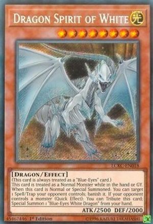 Dragon Spirit of White (LCKC-EN018) - Legendary Collection Kaiba Unlimited Legendary Collection Kaiba Yugioh Single  Squirtle Squad Card Shop.