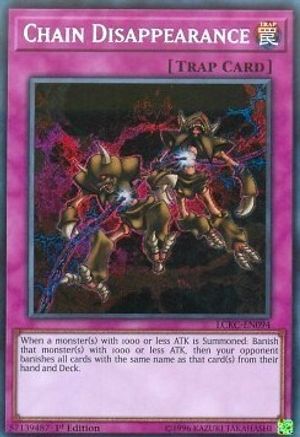 Chain Disappearance (LCKC-EN094) - Legendary Collection Kaiba 1st Edition Legendary Collection Kaiba Yugioh Single  Squirtle Squad Card Shop.
