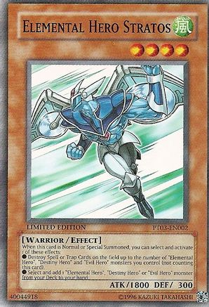 Elemental HERO Stratos (PT03-EN002) - Pharaoh Tour Promos Limited Pharaoh Tour Promos Yugioh Single  Squirtle Squad Card Shop.