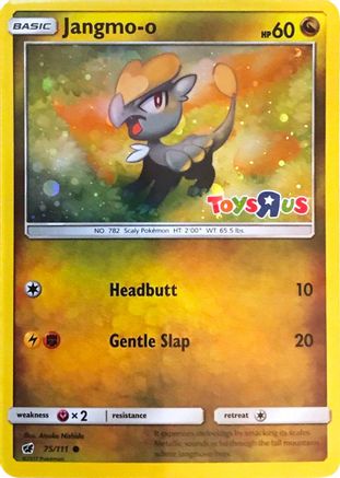 Jangmo (Toys R Us Promo) 075/111  - Holofoil Miscellaneous Cards & Products - Promo Miscellaneous Cards & Products Pokemon Single  Squirtle Squad Card Shop.