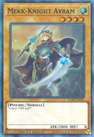 Mekk-Knight Avram (EXFO-ENSE1) - Extreme Force Limited Extreme Force Yugioh Single  Squirtle Squad Card Shop.