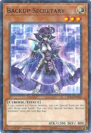 Backup Secretary (Starfoil) (SP18-EN002) - Star Pack VRAINS 1st Edition Star Pack VRAINS Yugioh Single  Squirtle Squad Card Shop.