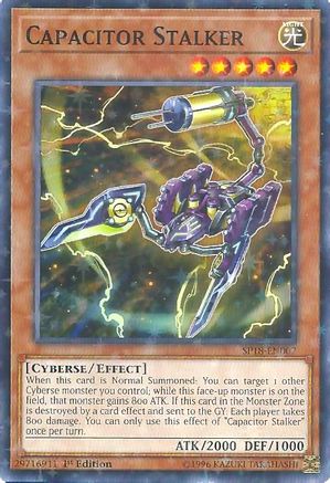 Capacitor Stalker (Starfoil) (SP18-EN007) - Star Pack VRAINS 1st Edition Star Pack VRAINS Yugioh Single  Squirtle Squad Card Shop.