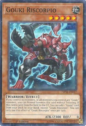 Gouki Riscorpio (Starfoil) (SP18-EN017) - Star Pack VRAINS 1st Edition Star Pack VRAINS Yugioh Single  Squirtle Squad Card Shop.