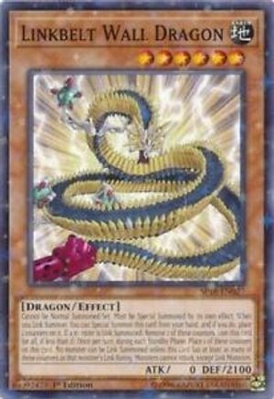 Linkbelt Wall Dragon (Starfoil) (SP18-EN027) - Star Pack VRAINS 1st Edition Star Pack VRAINS Yugioh Single  Squirtle Squad Card Shop.