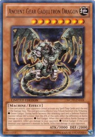 Ancient Gear Gadjiltron Dragon (WCPP-EN018) - World Championship 2010 Card Pack Limited World Championship 2010 Card Pack Yugioh Single  Squirtle Squad Card Shop.