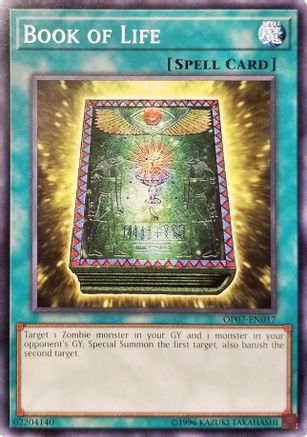 Book of Life (OP07-EN017) - OTS Tournament Pack 7 Unlimited OTS Tournament Pack 7 Yugioh Single  Squirtle Squad Card Shop.
