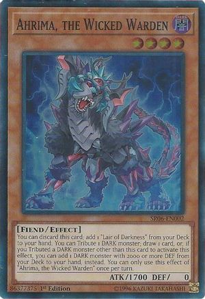 Ahrima, the Wicked Warden (SR06-EN002) - Structure Deck: Lair of Darkness 1st Edition Structure Deck: Lair of Darkness Yugioh Single  Squirtle Squad Card Shop.