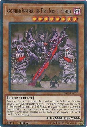 Archfiend Emperor, the First Lord of Horror (SR06-EN007) - Structure Deck: Lair of Darkness 1st Edition Structure Deck: Lair of Darkness Yugioh Single  Squirtle Squad Card Shop.