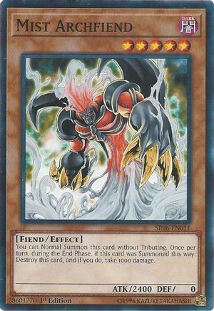 Mist Archfiend (SR06-EN011) - Structure Deck: Lair of Darkness 1st Edition Structure Deck: Lair of Darkness Yugioh Single  Squirtle Squad Card Shop.