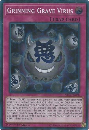 Grinning Grave Virus (SR06-EN030) - Structure Deck: Lair of Darkness 1st Edition Structure Deck: Lair of Darkness Yugioh Single  Squirtle Squad Card Shop.