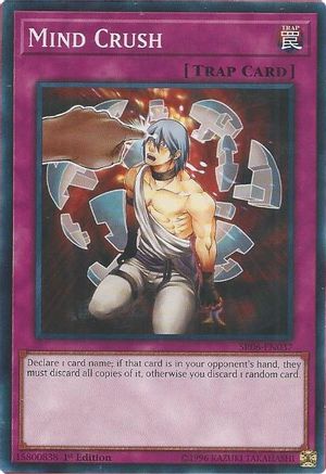 Mind Crush (SR06-EN037) - Structure Deck: Lair of Darkness 1st Edition Structure Deck: Lair of Darkness Yugioh Single  Squirtle Squad Card Shop.
