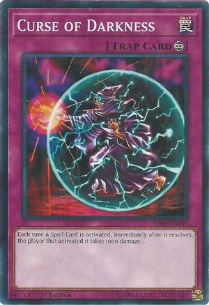 Curse of Darkness (SR06-EN039) - Structure Deck: Lair of Darkness 1st Edition Structure Deck: Lair of Darkness Yugioh Single  Squirtle Squad Card Shop.