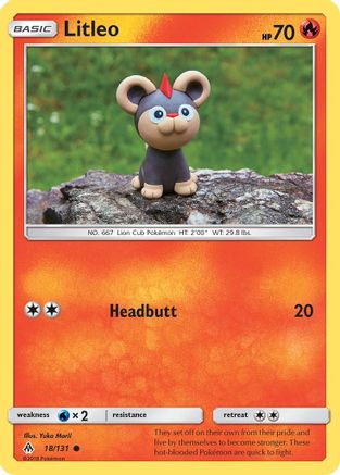 Litleo 018  SM  Forbidden Light - Common SM - Forbidden Light Pokemon Single  Squirtle Squad Card Shop.