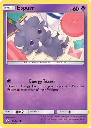 Espurr 044  - Reverse Holofoil SM  Forbidden Light - Common