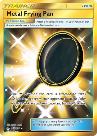 Metal Frying Pan (Secret)  - Holofoil SM  Forbidden Light - Secret Rare SM - Forbidden Light Pokemon Single  Squirtle Squad Card Shop.