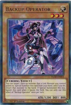 Backup Operator (FLOD-EN003) - Flames of Destruction 1st Edition Flames of Destruction Yugioh Single  Squirtle Squad Card Shop.
