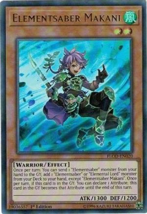 Elementsaber Makani (FLOD-EN020) - Flames of Destruction 1st Edition Flames of Destruction Yugioh Single  Squirtle Squad Card Shop.