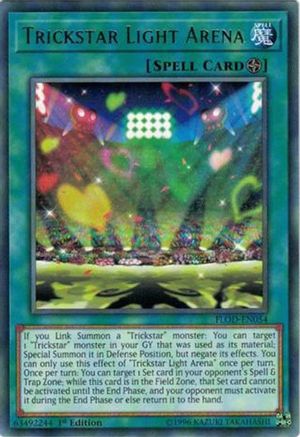 Trickstar Light Arena (FLOD-EN054) - Flames of Destruction 1st Edition Flames of Destruction Yugioh Single  Squirtle Squad Card Shop.