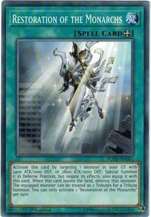 Restoration of the Monarchs (FLOD-EN061) - Flames of Destruction 1st Edition Flames of Destruction Yugioh Single  Squirtle Squad Card Shop.