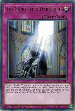 The Sanctified Darklord (FLOD-EN075) - Flames of Destruction 1st Edition Flames of Destruction Yugioh Single  Squirtle Squad Card Shop.